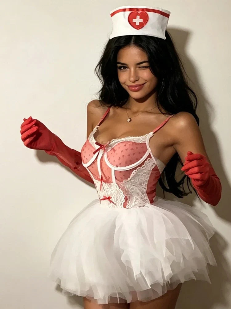 Cute Bunny Cosplay Role Play Costumes Year Open Anal Crotch Lingerie
