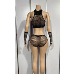 Ultra-thin Sexy Large Size Pink Lingerie