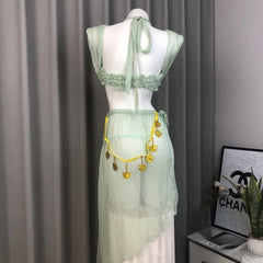 Pajamas Ancient Style Elegant Erotic Hanfu Skirt Traditional Exotic Charm Costumes Couples Flirt Set