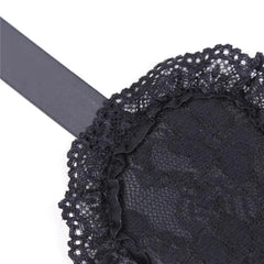 Lingerie Hot Erotic Lace Padded Eye Mask Club Blindfolded Patch + Handcuffs