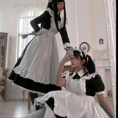 3 Style British Maid Role Play Kawaii Cartoon Apron Maid Outfits Plus Size Cosplay Costumes
