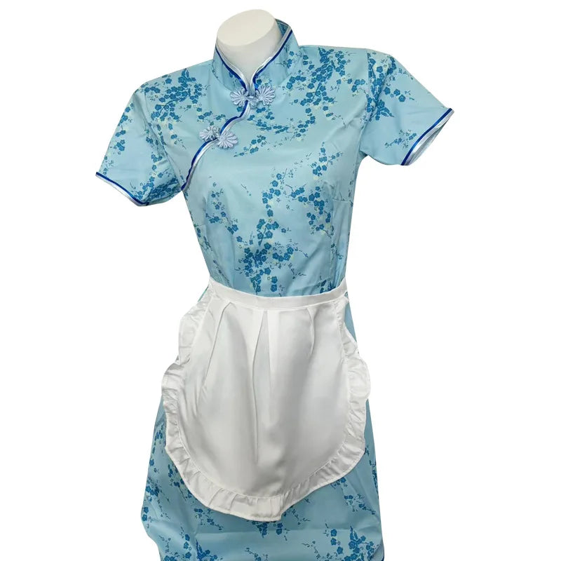 Improved Cheongsam Hot Lingerie Tradition Apron Set