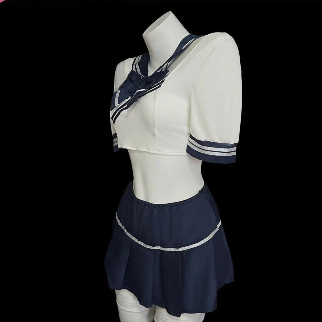 College Style Sister School Cosplay Student Lingerie Perspective Mini Skirt School Temptation