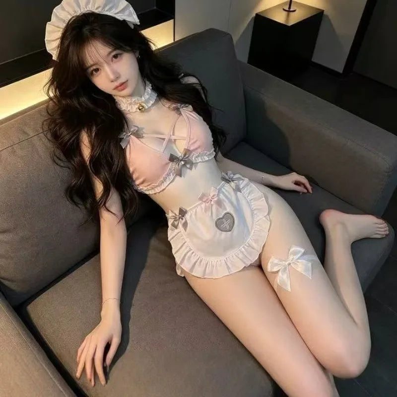 Cos Nurse Cute Temptation Cosplay Costumes Maid Outfit Sweet Lingerie Set