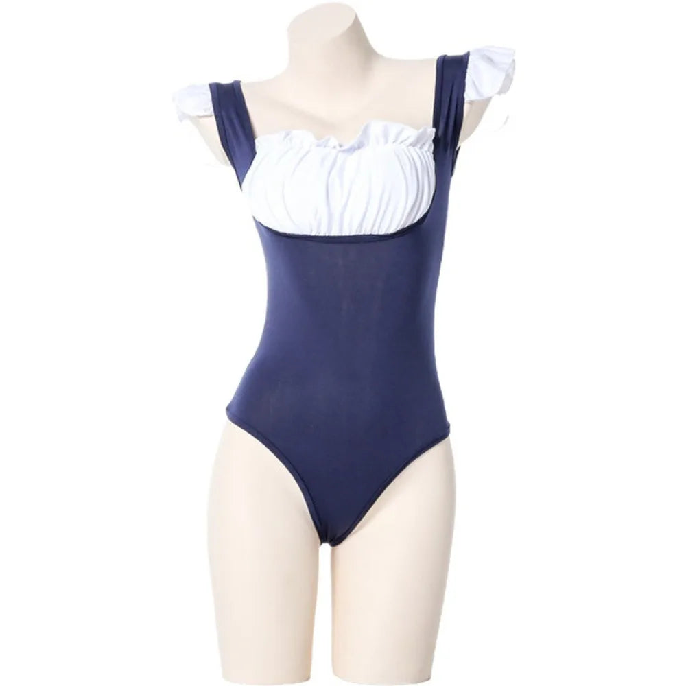 Role Play Costumes Animation Show Short Skirt Sleeveless Swimsuit