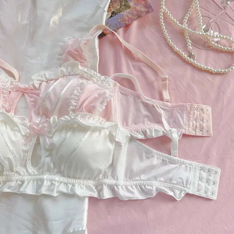 Cute Rabbit Ear Lingerie Lolita Sweet Bra Panties Set