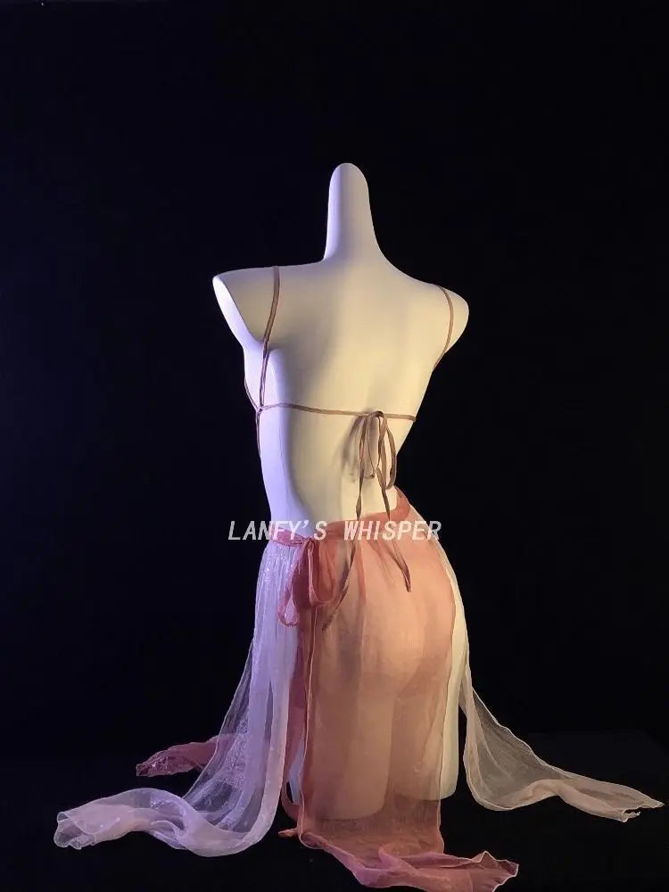 Costumes Perspective Pajamas Erotic Lingerie Set