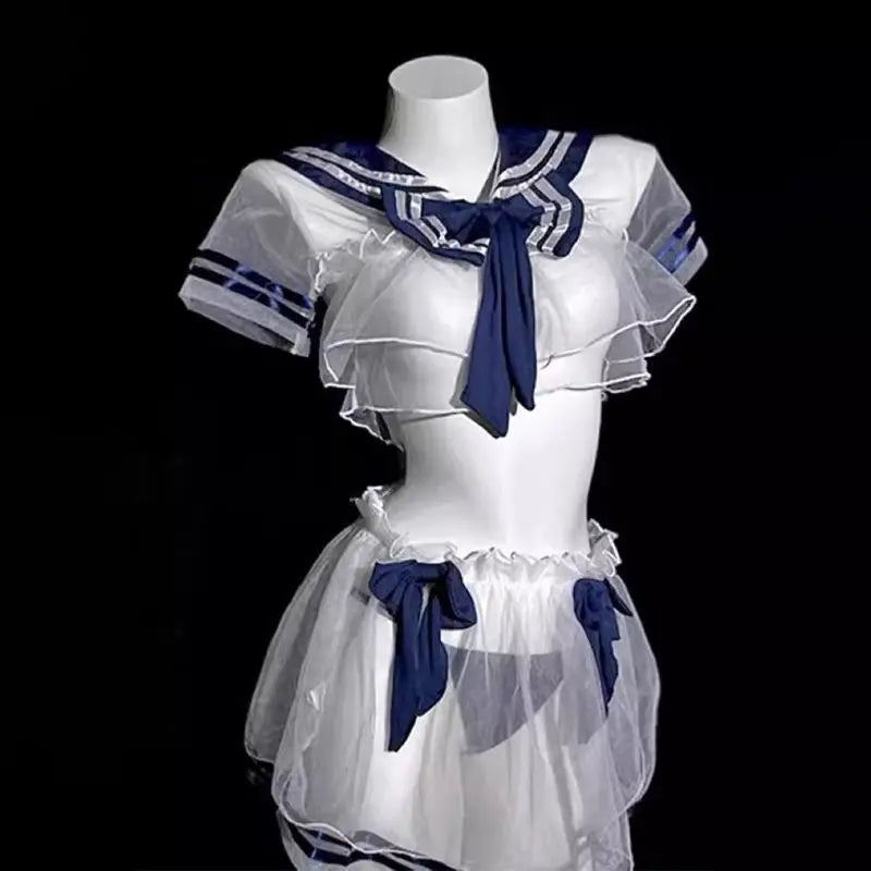 Cosplay Student School Erotic SchoolErotic Lingerie Role Play Perspective Skirt Set
