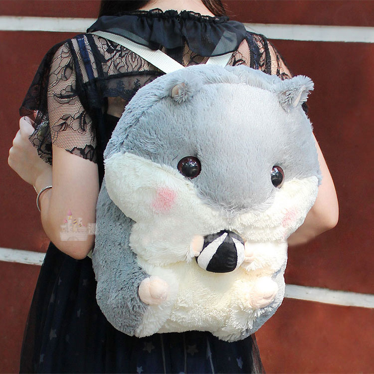 Cartoon Hamster Plush Backpacks