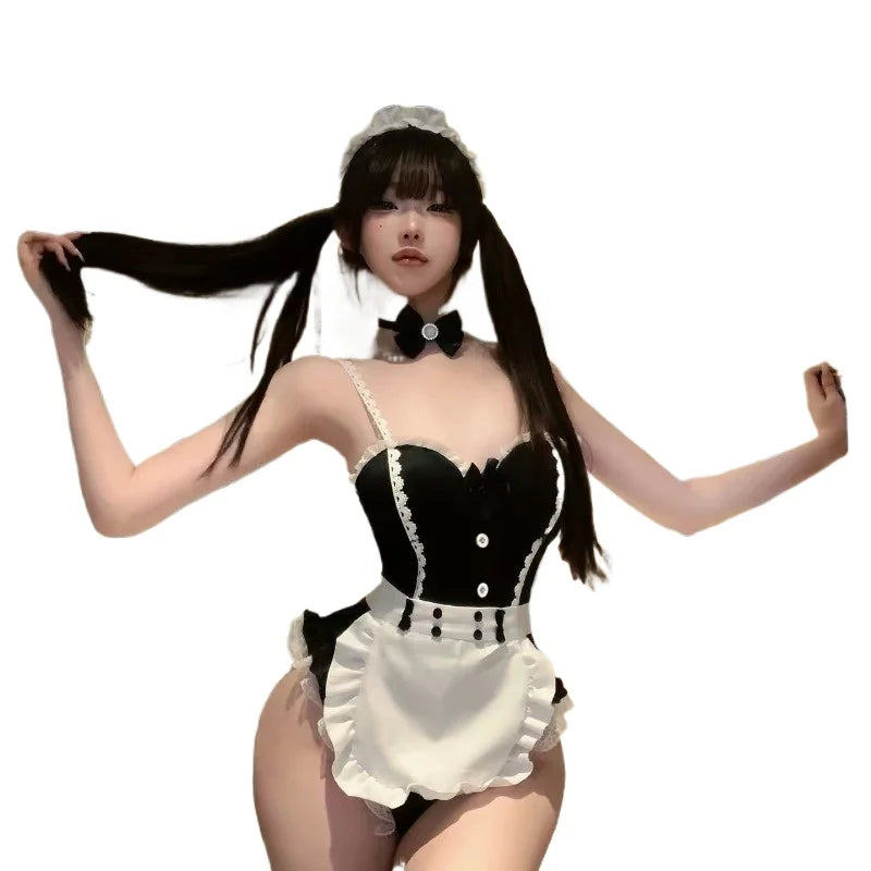 Maid Cosplay Costume Cute Lolita Style Attractive Maid Outfit