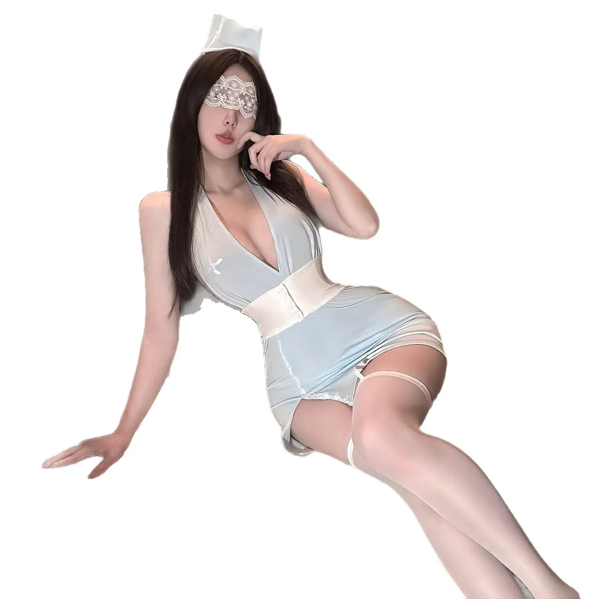 Nurse Perspective Role Play Temptation Party Nurse Cosplay Costume Lingerie Set