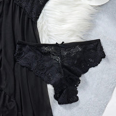 Perspective Pajamas Two-piece Sleepwear Nightgown Underwear Set