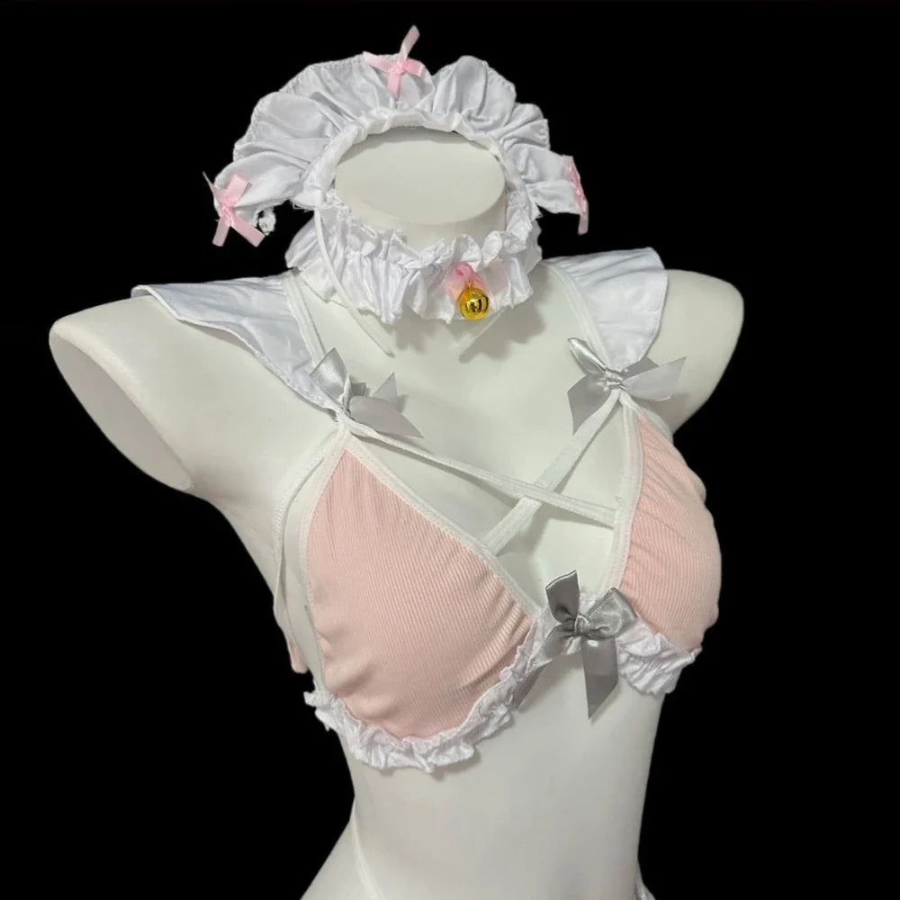 Cute Maid Lingerie Perspective NightRoleplay Costumes Nurse Underwear Servant Temptation Baby Doll