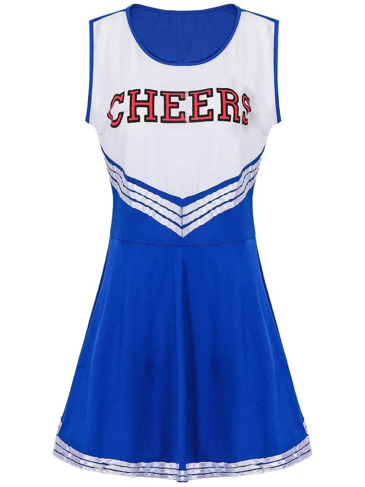Cheerleader Costume Sleeveless Print Cheerleading