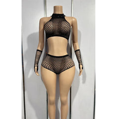 Ultra-thin Sexy Large Size Pink Lingerie