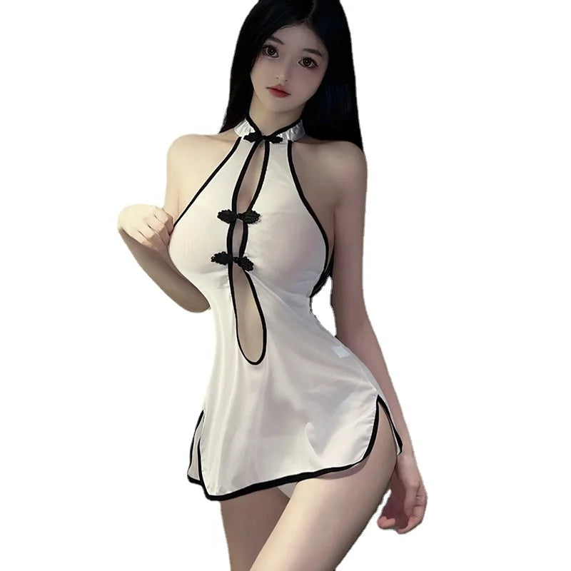 Cheongsam Lingerie Role Play Traditional Temptation Miniskirt Cosplay Passion Porn Game Set