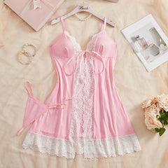Pink Strap Underwear Set