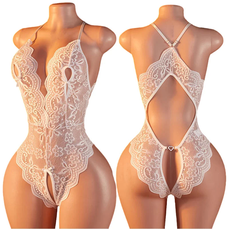 Crotchless Adult Porn Babydooll Lingeries Hot Teddies Bodysuits Transparent Tights Lingerie Underwear Costume