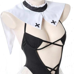 Nun Cosplay Bodysuit Lingerie