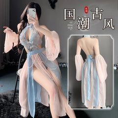 Lingerie Pajamas Skirt Hot Temptation Costumes Pure Desire Perspective Ancient Retro Hanfu Set