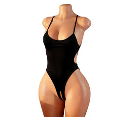 Adult Bodysuit Open Butt Seduction Lingerie Maid Costume Role Play Crotchless  Underwear