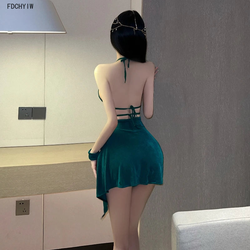 Swimsuit Bra Miniskirt Set