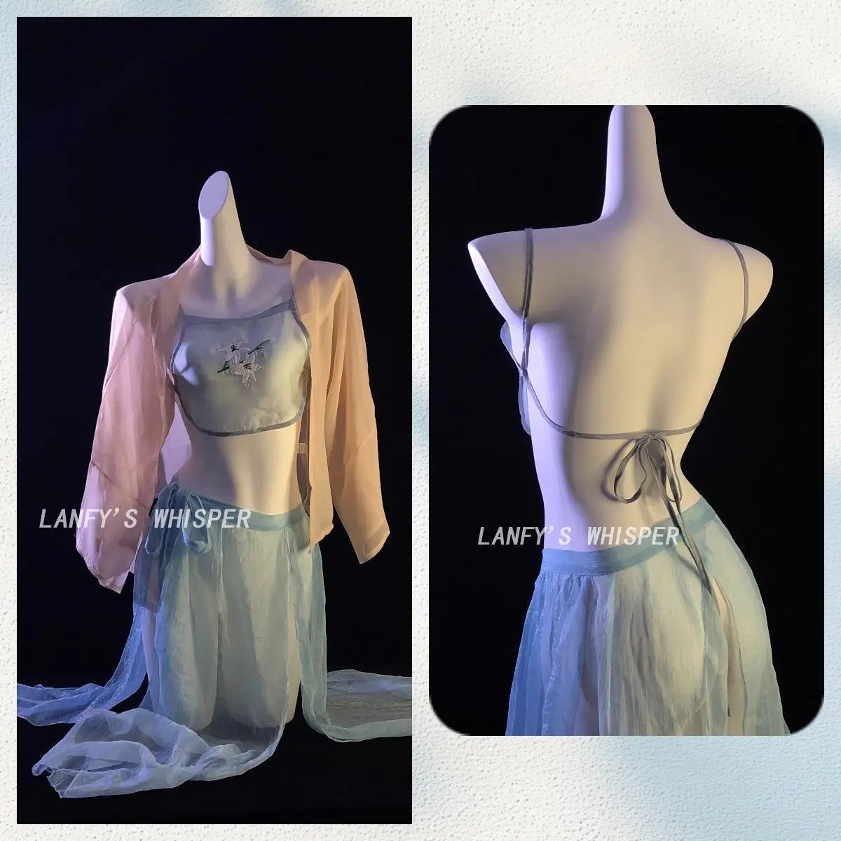 Costumes Perspective Pajamas Erotic Lingerie Set