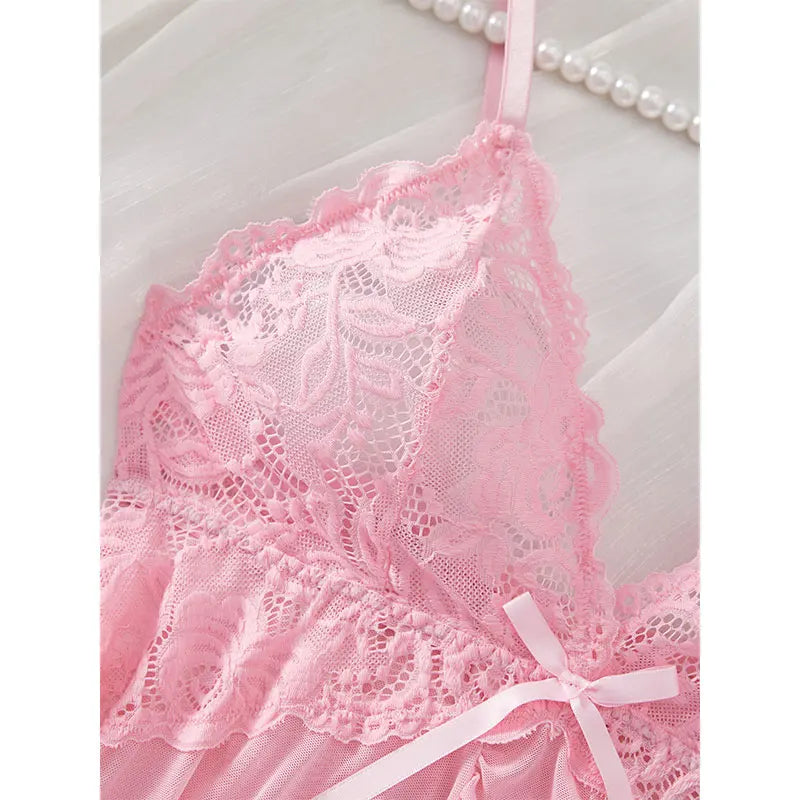 Plus Size Suspender Lace Lingerie