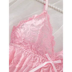 Plus Size Suspender Lace Lingerie