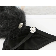Sweet Rabbit Tail Lingerie Plush Ball Bunny Lolita Underwear Cotton Briefs Seamless Panties