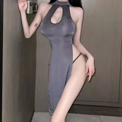 Role Playing Teacher Temptation Halter Lingerie