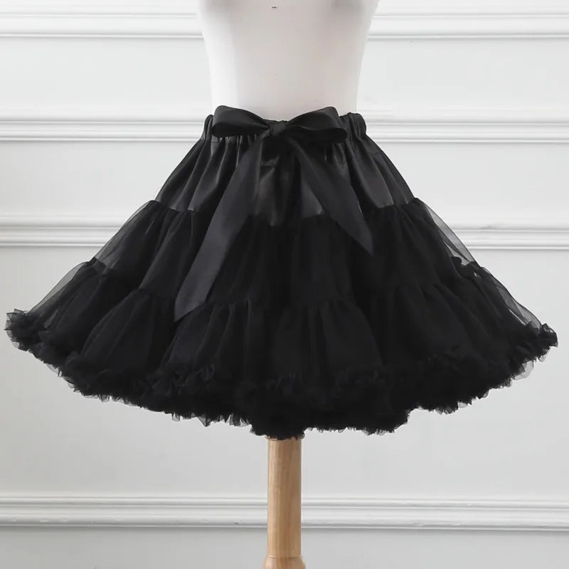 Lolita Cotton Candy Skirt Support Kawaii Daily Violence Super Puff Soft Yarn Support 45CM Petticoat Boneless Fluffy Skirt