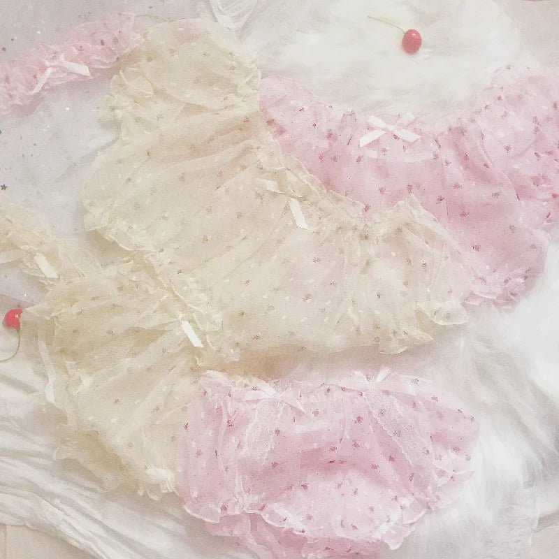 Pink Cute Lingerie Set