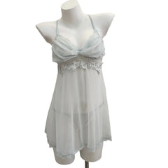 Slip Night Blue Sleepwear Lingerie Erotic Nightgowns Badydoll Lolita Pajamas Porn Underwear Nightwear