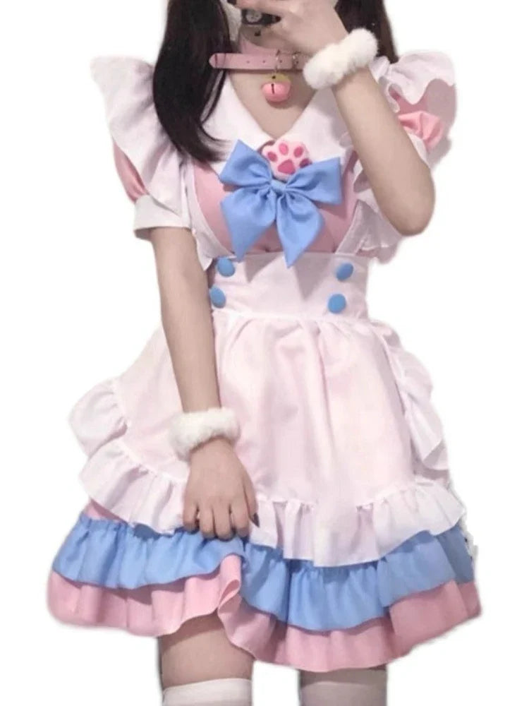 Cosplay Lingerie Costumes Servant Apron with Panties Set