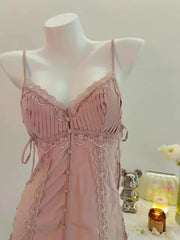 Patchwork Slim Sleepwear Satin Lingerie