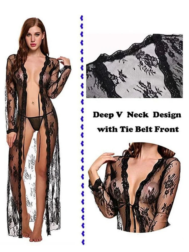 Suspender Underwear Front Open Lace-Up