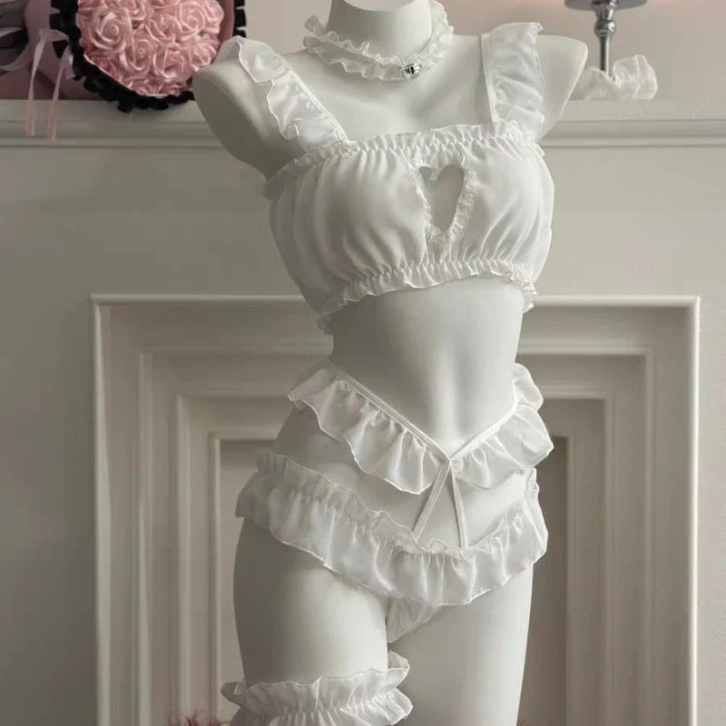 Sweet Cat Cosplay Costume Lolita Underwear Underpants Maid Outfits Kitten Role Play Halloween Kawaii Lingerie