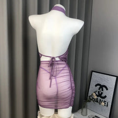 Lingerie Hollow Out Retro Cheongsam Transparent Pajamas Traditional Improve Exotic Charm Costume