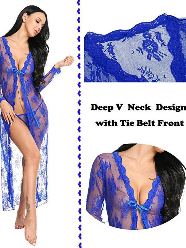 Suspender Underwear Front Open Lace-Up