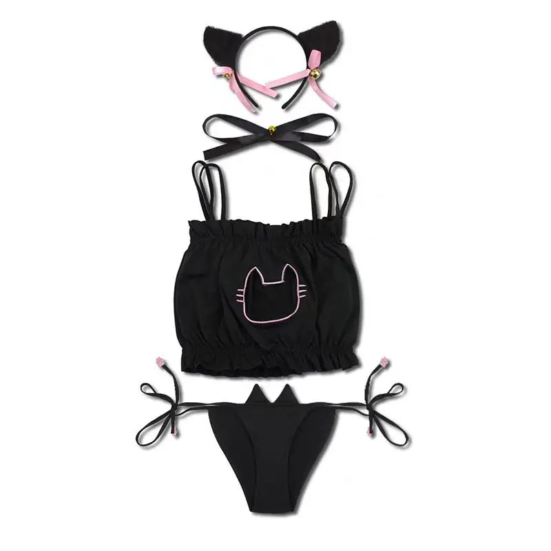 Cat Cosplay Underwear Sweet Intimate Bra