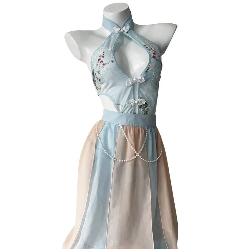 Lingerie Pajamas Skirt Hot Temptation Costumes Pure Desire Perspective Ancient Retro Hanfu Set
