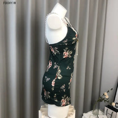 Ancient Cheongsam Skirt High Waisted Slit Pearl Slim Lingerie
