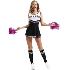 Cheerleader Costume Sleeveless Print Cheerleading