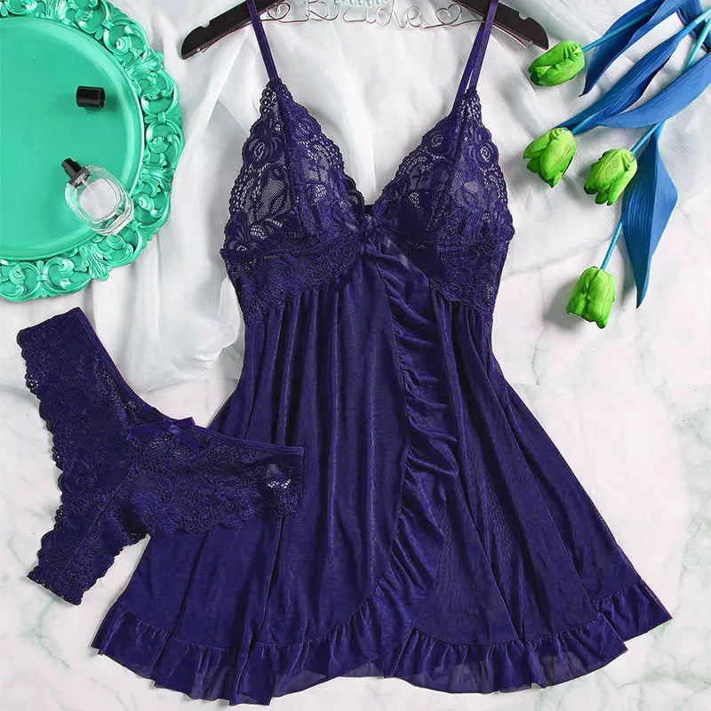 Plus Size Bra Nightgown Set