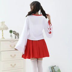 Kimono Cosplay Maid Costumes Sweet Shirt Skirt Adult Club Stage Outfit Bar Party Game Set