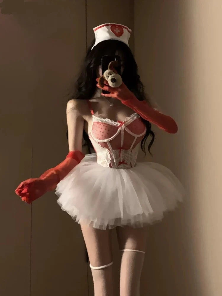 Halloween Game Costume Rabbit Role-Play PU Leather Suit Underwear Bras Domestic Stock Available
