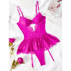 Hot Erotic Lingerie Sets See-Through Lace Underwear Sissy Bra