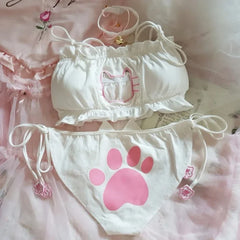 Cat Cosplay Underwear Sweet Intimate Bra