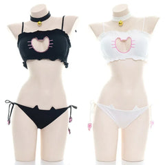 Cute Cat Cosplay Cartoon COS Costumes School Student Bra